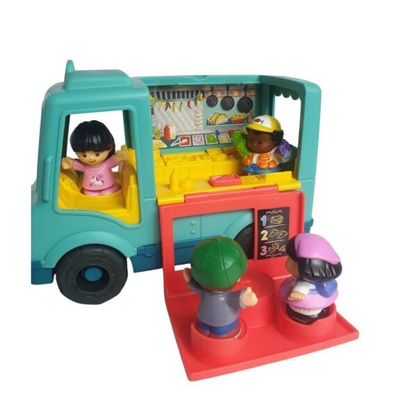 Little People Ferris Wheel & Serve It Up Food Truck Playset with Figures Bundle - Picture 6 of 7